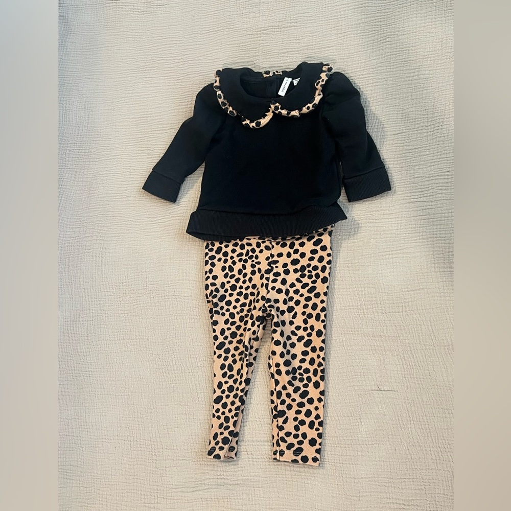 Janie & Jack Leopard Print Set